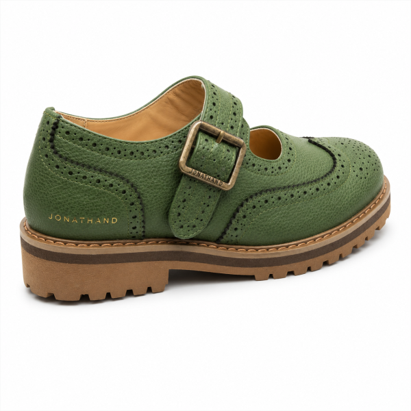 Jonathan D Jitheo Green Unisex Buckle Shoe - Image 3