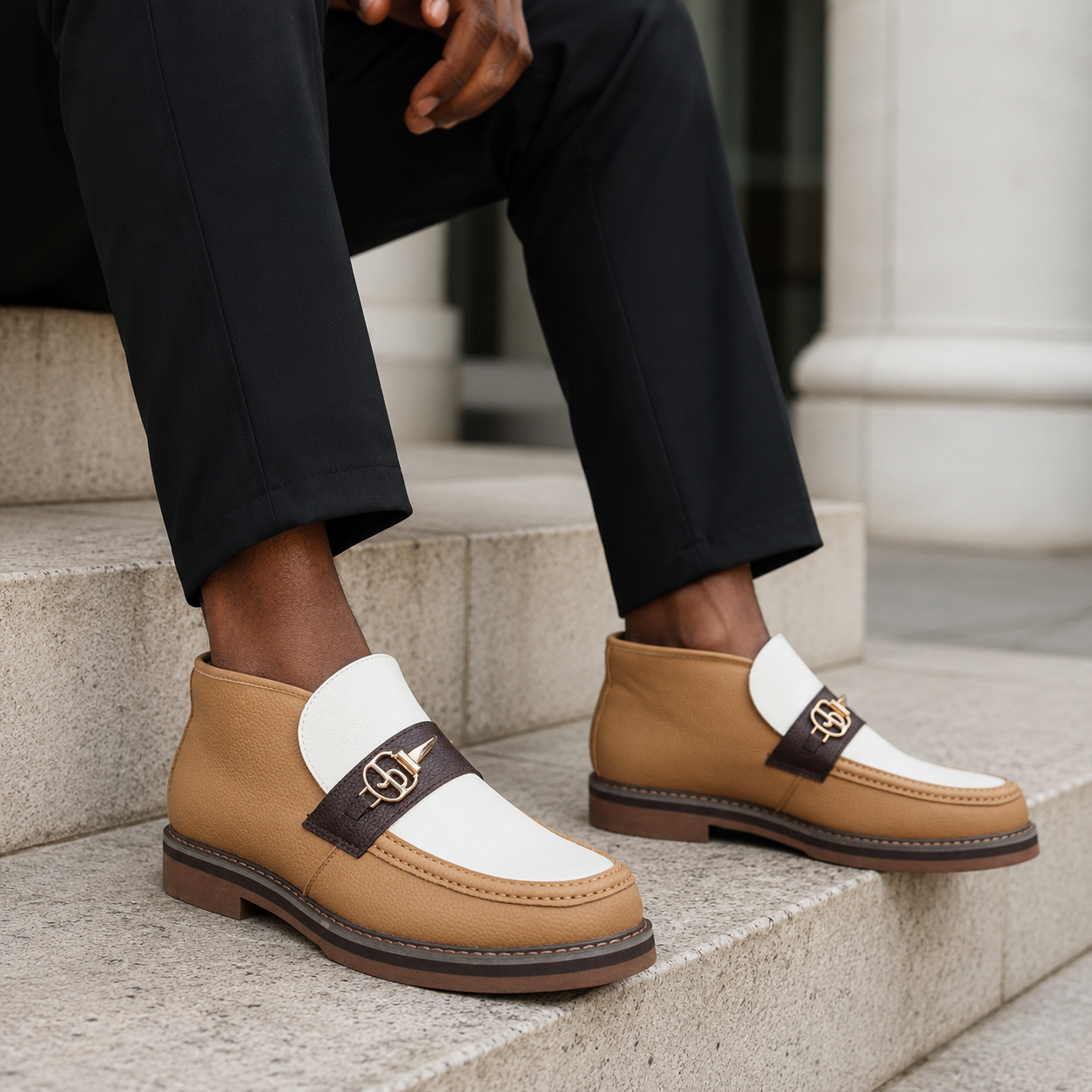Jonathan D JFinley Rum Leather High-Cut Loafer – Limited Sizes 7, 8 & 9 - Image 2