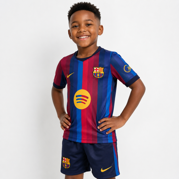 Alternative view of Barcelona Kids 2026/27 Home Jersey – PRE-ORDER | Kids Football Supporter Jersey