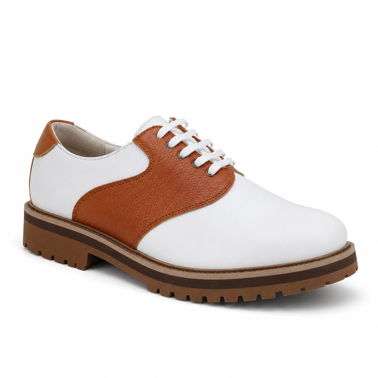 Jonathan D Jarchie Tan/White Men’s Smart Casual Shoe – Sizes 6 to 10