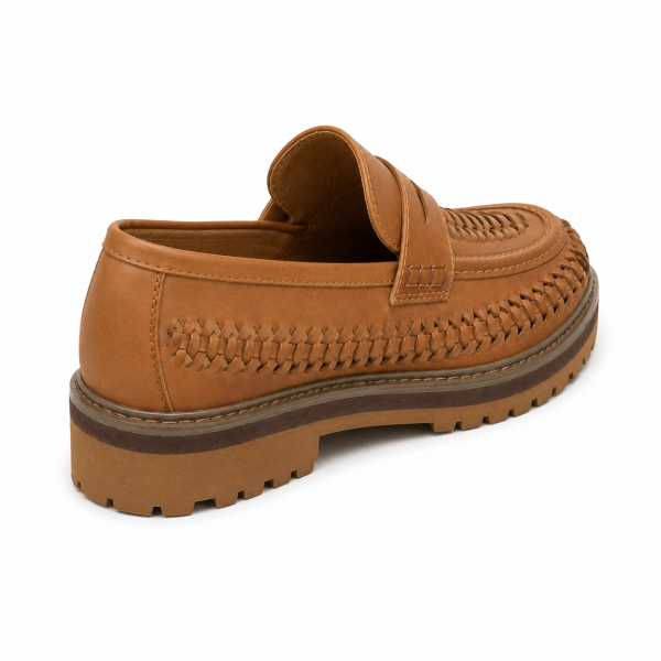 Jonathan D Penny Moc Weave Loafer C52– Tan - Image 5