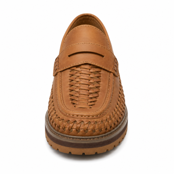 Jonathan D Penny Moc Weave Loafer C52– Tan - Image 6