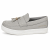 Jonathan D C32 Tassel Platform Loafer – Grey | Chunky Slip-On Shoe