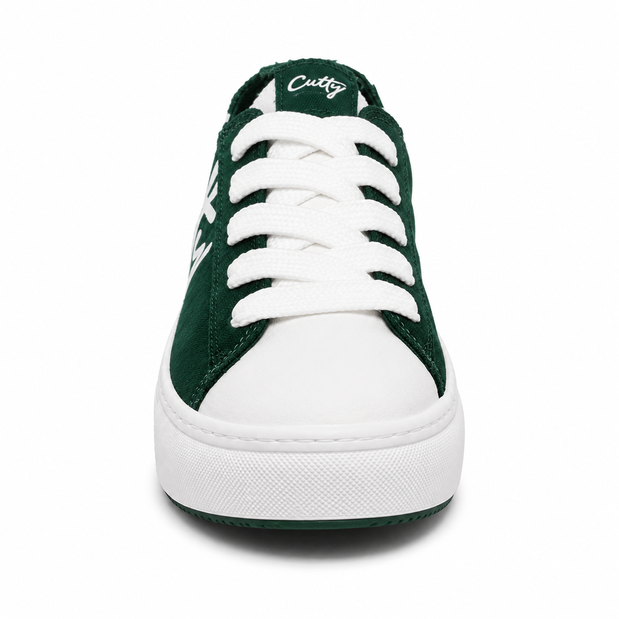 Cutty Tampa Low Sneakers – Green | Canvas Platform Sneakers - Image 6