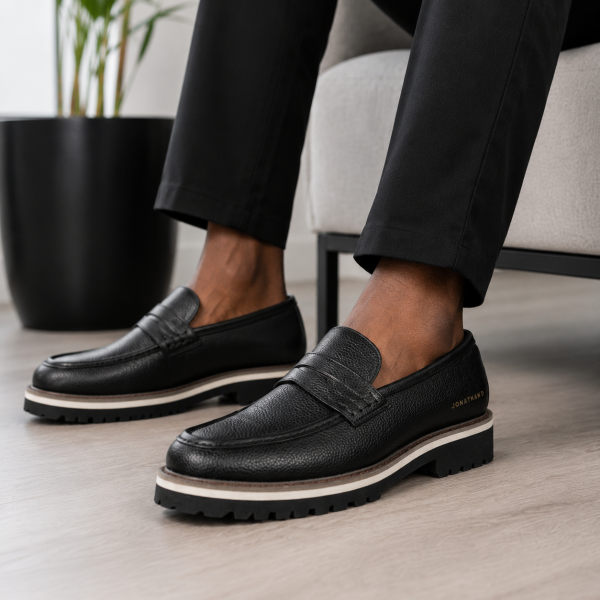Alternative view of Jonathan D C60 Penny Loafer – Black
