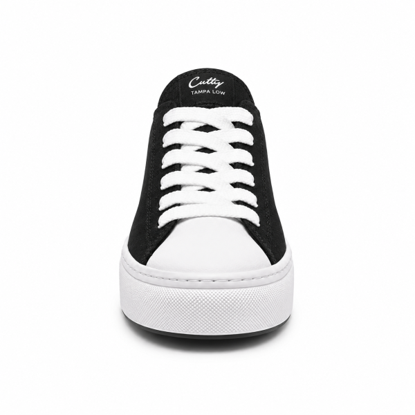 Cutty Tampa Low Sneakers – Black | Chunky Platform Canvas Sneakers - Image 2