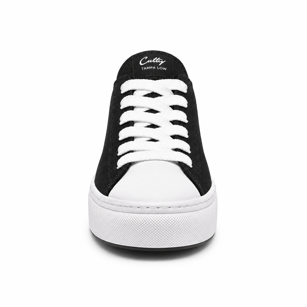 Cutty Tampa Low Sneakers – Black | Chunky Platform Canvas Sneakers - Image 2