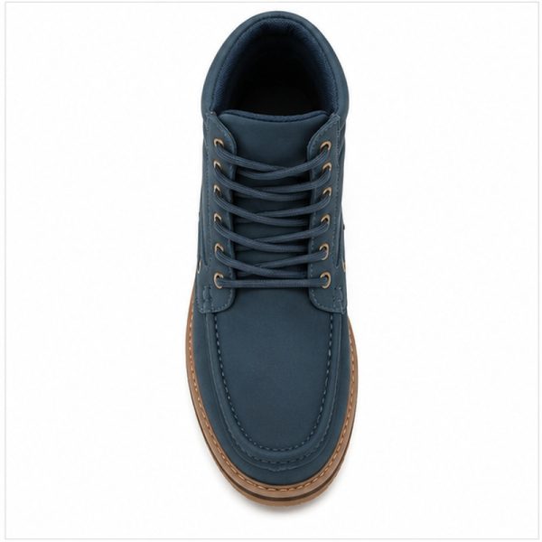 Jonathan D Men’s Teal High-Top Moc Boot – Rugged Lace-Up Casual Boot - Image 7