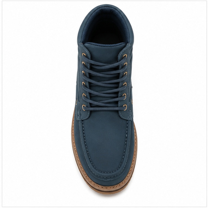 Jonathan D Men’s Teal High-Top Moc Boot – Rugged Lace-Up Casual Boot - Image 7