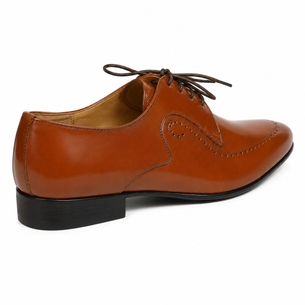 Crockett & Jones 95 Cobbler Honey Leather Lace-Up Formal Shoes - Image 4