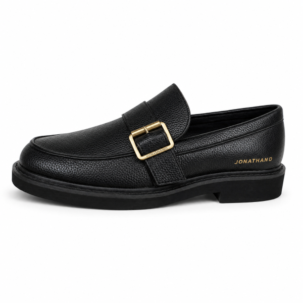 Jonathan D C62 Men’s Black Buckle Loafer – Smart Casual Slip-On Shoe - Image 6