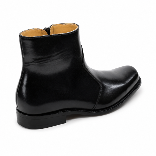 Crockett & Jones Black Glace Leather Ankle Boots – 62.C16691J - Image 4