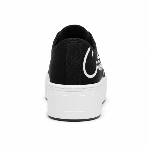 Cutty Tampa Low Sneakers – Black | Chunky Platform Canvas Sneakers - Image 4