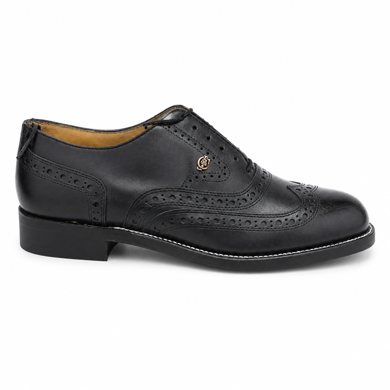 Crockett & Jones Black Buff Calf Full Brogue Oxford Shoes – Style 1688 - Image 5