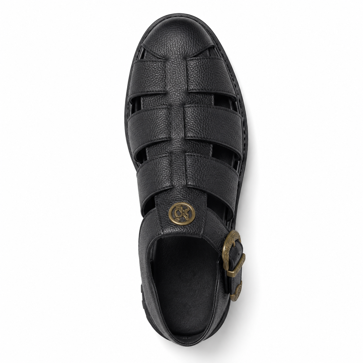 Jonathan D C35 Men’s Closed-Toe Fisherman Sandal – Black | Rugged Buckle Sandal - Image 7