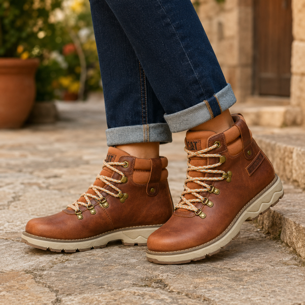 Alternative view of CAT Fandom Hiker Carmel Café Ladies’ Boots – P312427