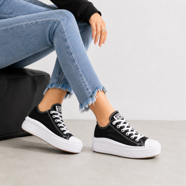 Alternative view of Converse Chuck Taylor All Star Move Platform Low Black Ladies Sneaker – 570256C