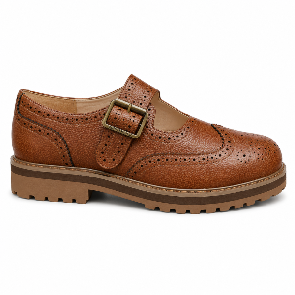 Jonathan D Jitheo Tan Unisex Buckle Shoe