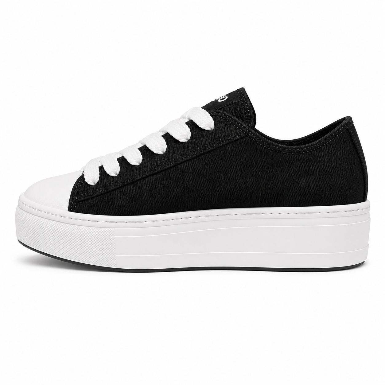 Cutty Tampa Low Sneakers – Black | Chunky Platform Canvas Sneakers - Image 5