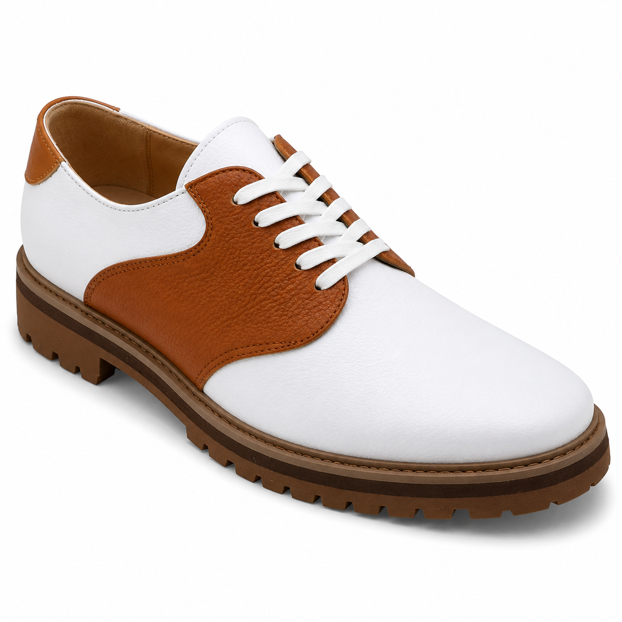 Jonathan D Jarchie Tan/White Men’s Smart Casual Shoe – Sizes 6 to 10 - Image 5