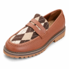 Jonathan D Argyle Chunky Loafer – Tan Brown | Smart Casual Slip-On Shoe