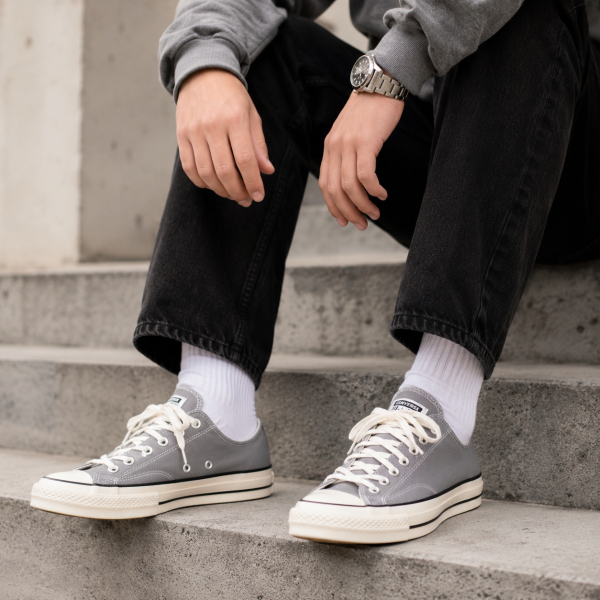 Alternative view of Converse Chuck 70 Seasonal Color Canvas OX Grey – A05586C
