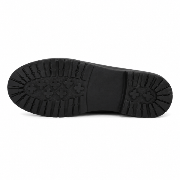 Jonathan D Argyle Print Chunky Loafer – Black | Smart Casual Slip-On Shoe - Image 6