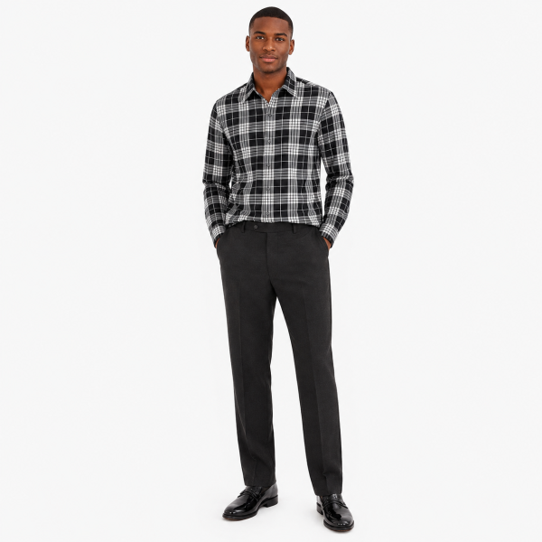 Brentwood Trousers – Black | 100% Venetian Wool Men’s Formal Trousers - Image 5