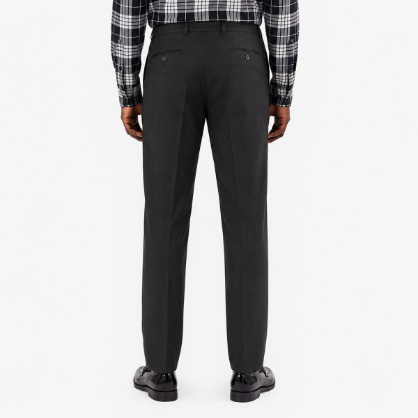 Brentwood Trousers – Black | 100% Venetian Wool Men’s Formal Trousers - Image 3