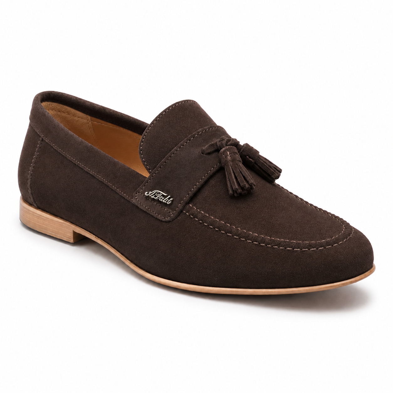Anton Fabi Servero Dark Brown Suede Tassel Loafer - Image 3