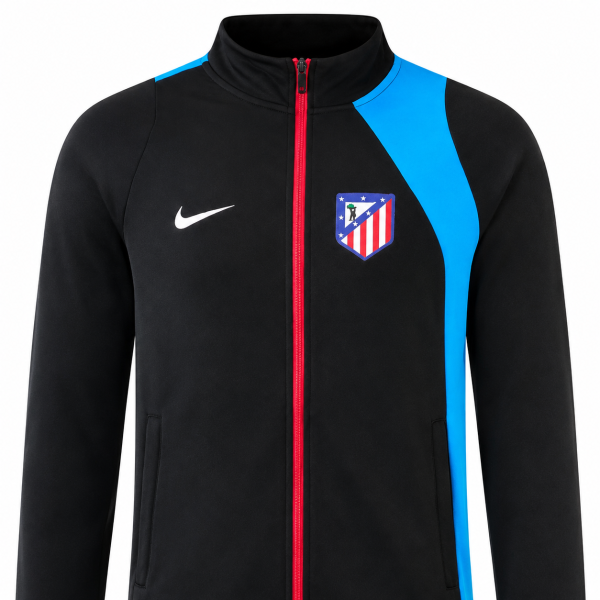 Atletico Madrid 2026/27 Black Full-Zip Tracksuit Set – PRE-ORDER | Premium Football Tracksuit - Image 3