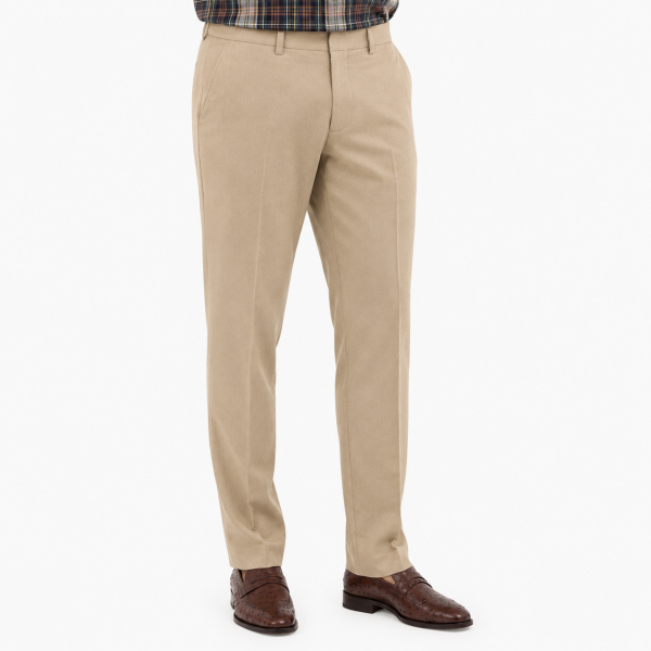 Brentwood Trousers – Khaki | 100% Venetian Wool Men’s Formal Trousers - Image 4