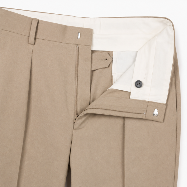 Brentwood Trousers – Khaki | 100% Venetian Wool Men’s Formal Trousers - Image 5