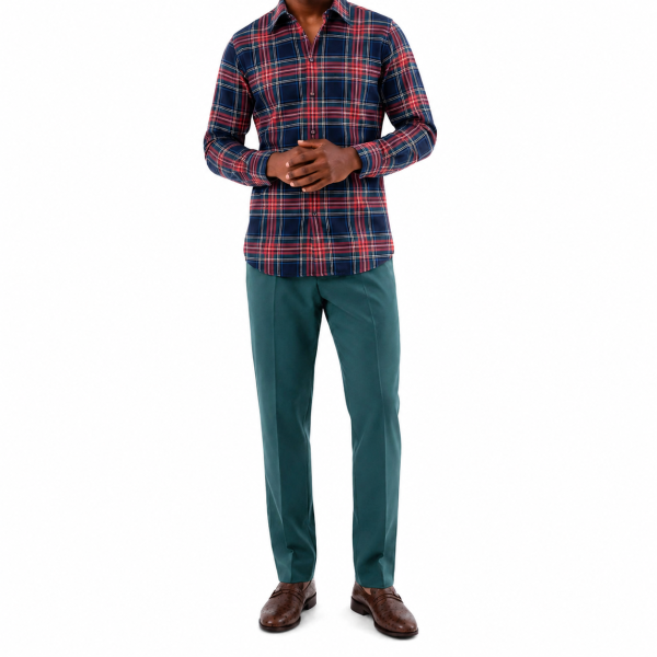 Brentwood Trousers – Teal | 100% Venetian Wool Men’s Formal Trousers - Image 6