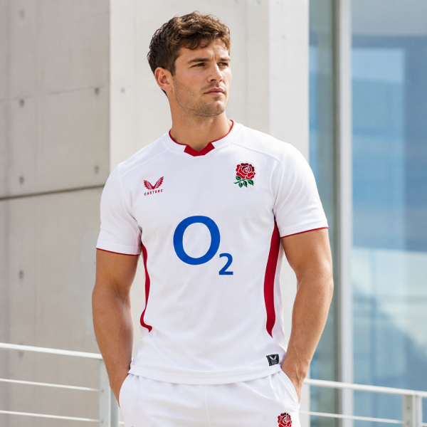 Alternative view of England 2025/26 Home Rugby Jersey – PRE-ORDER | Premium Rugby Supporter Jersey
