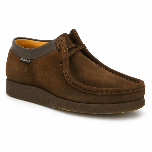 Grasshoppers Denver Dark Brown Suede Moccasin Shoes