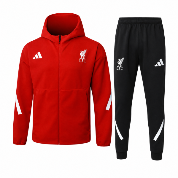 Liverpool 2025/26 Red Full-Zip Hoodie Tracksuit Set – Medium In Stock | Other Sizes Pre-Order