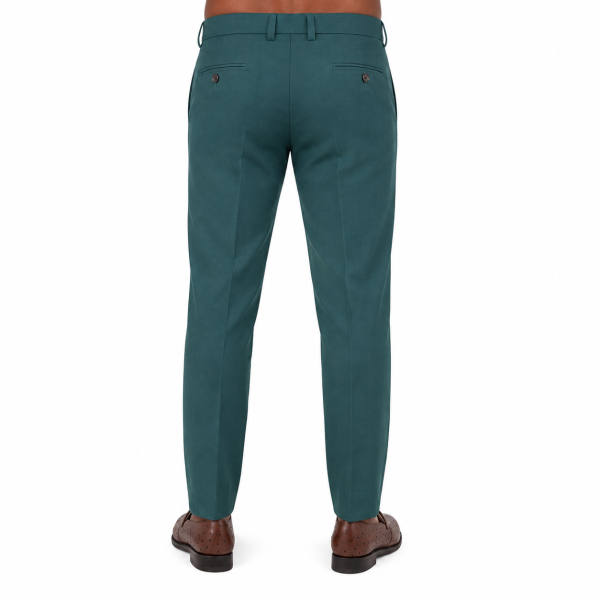 Brentwood Trousers – Teal | 100% Venetian Wool Men’s Formal Trousers - Image 8