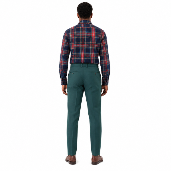 Brentwood Trousers – Teal | 100% Venetian Wool Men’s Formal Trousers - Image 10