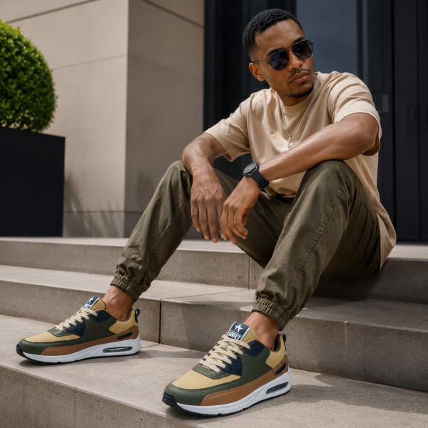 Alternative view of Soviet M-Kirk Sneaker – Khaki / Olive / Brown / Black | Men’s Casual Sneaker
