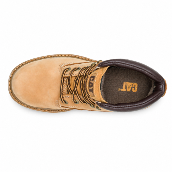 Caterpillar Bruiser Honey Men’s Leather Work Boots | CAT Bruiser Boots - Image 4