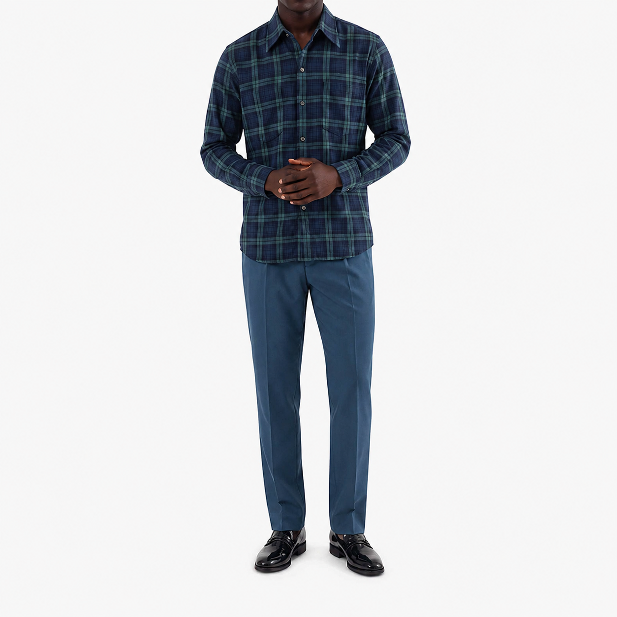 Brentwood Trousers – Airforce Blue | 100% Venetian Wool Men’s Formal Trousers - Image 5