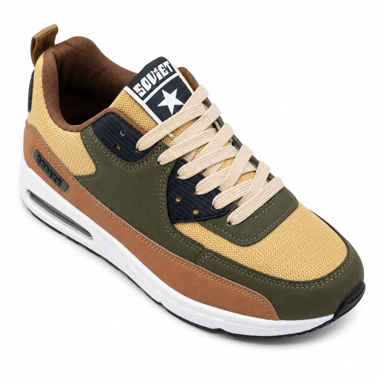 Soviet M-Kirk Sneaker – Khaki / Olive / Brown / Black | Men’s Casual Sneaker - Image 4
