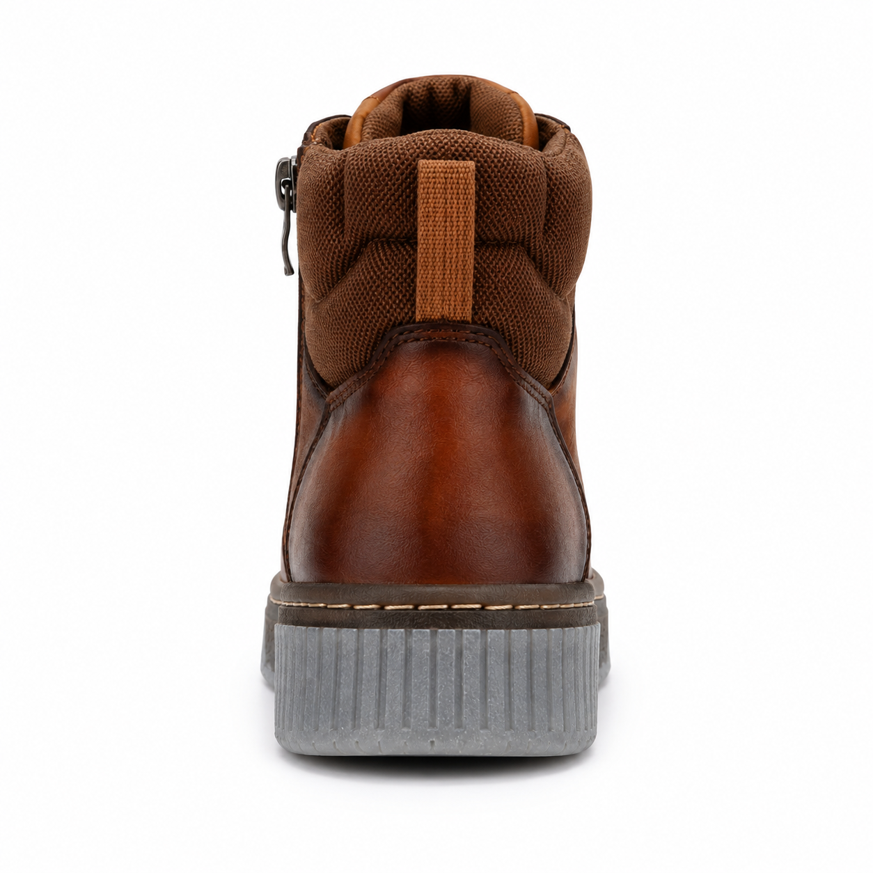 Bronx Norwood Genuine Leather High-Top – Cognac | Men’s Casual Boot Sneaker - Image 3