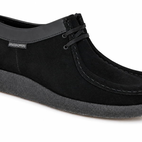 Grasshoppers Denver Black Suede Moccasins – Men’s Casual Shoes - Image 3