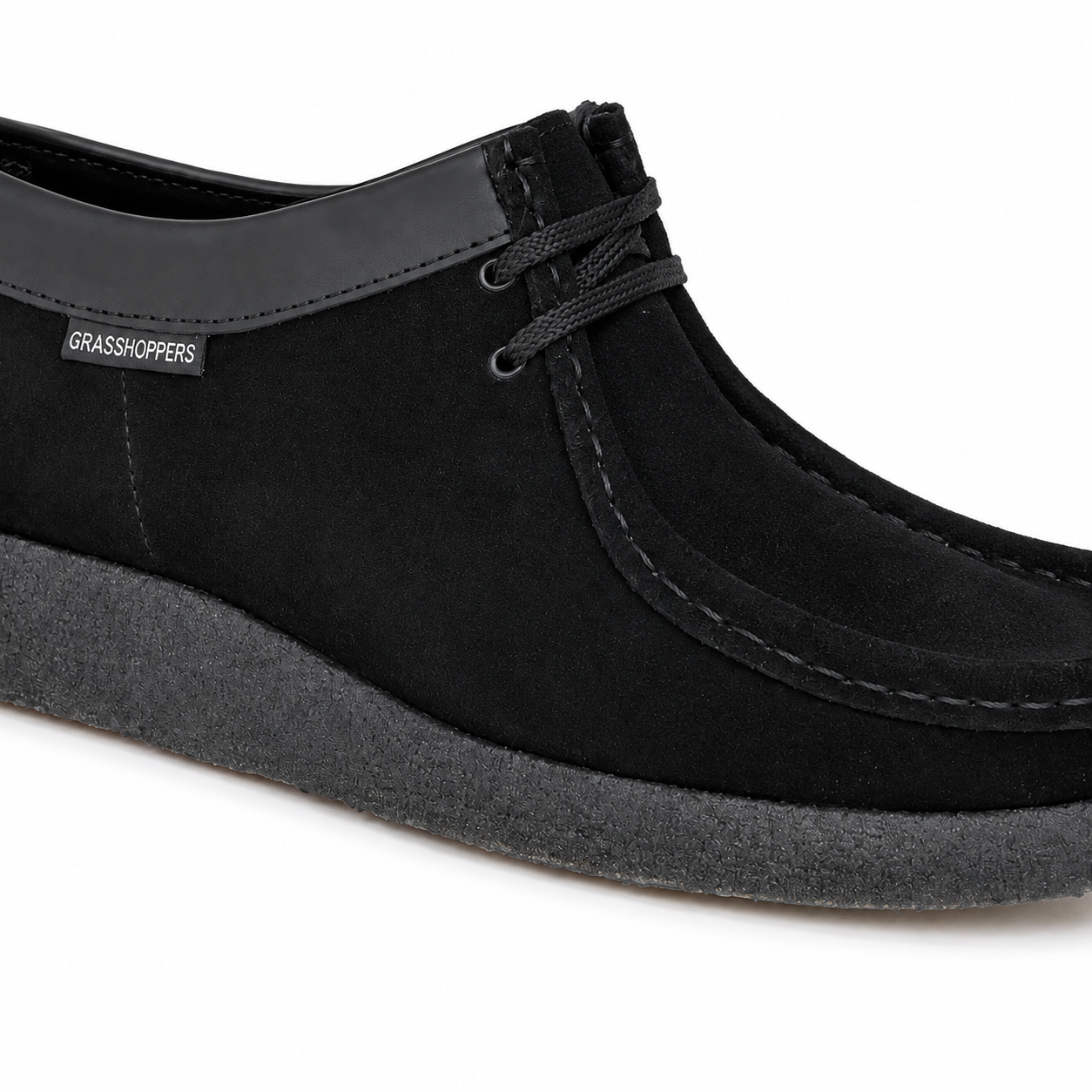 Grasshoppers Denver Black Suede Moccasins – Men’s Casual Shoes - Image 3