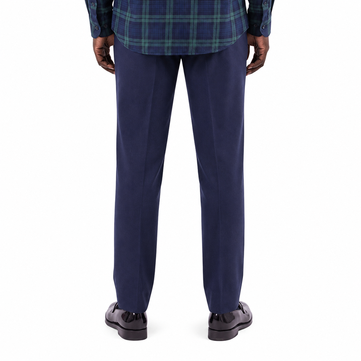 Brentwood Trousers – Navy | 100% Venetian Wool Men’s Formal Trousers - Image 5