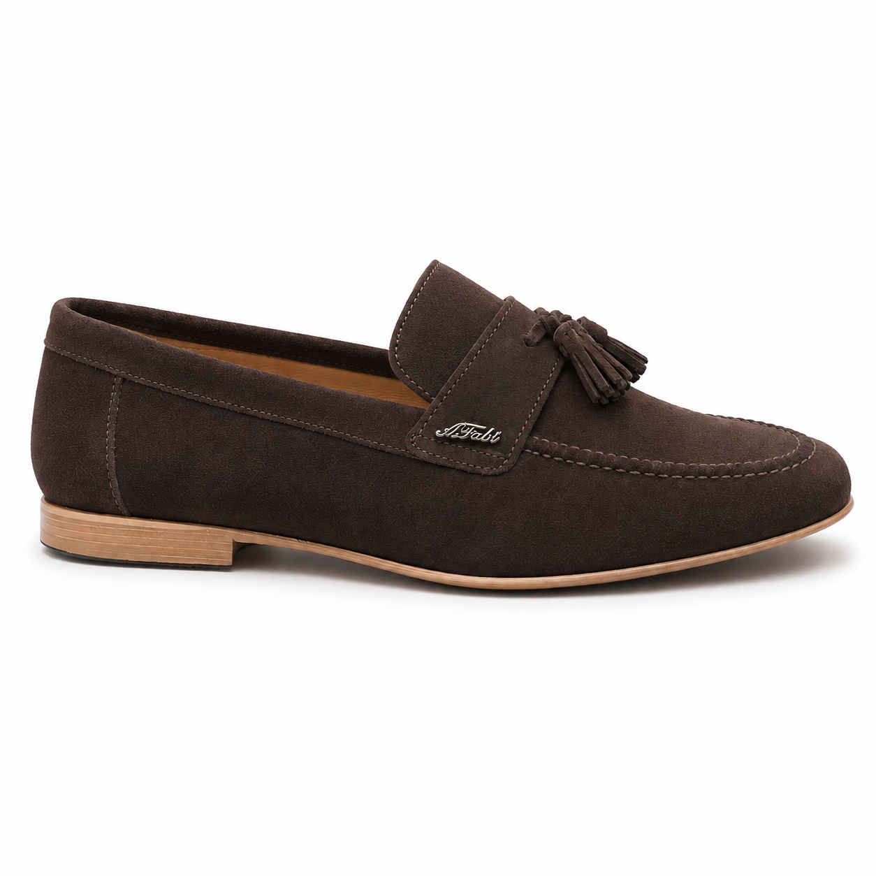 Anton Fabi Servero Dark Brown Suede Tassel Loafer - Image 4