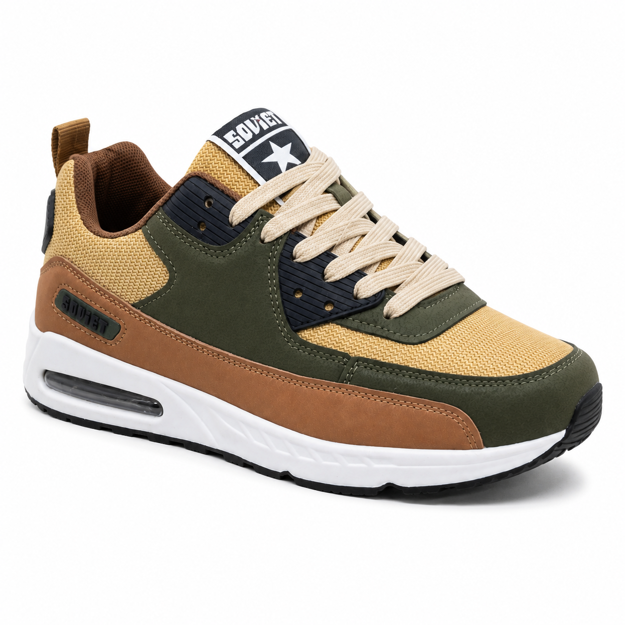 Soviet M-Kirk Sneaker – Khaki / Olive / Brown / Black | Men’s Casual Sneaker - Image 5