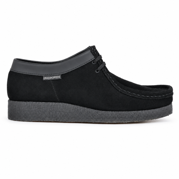 Grasshoppers Denver Black Suede Moccasins – Men’s Casual Shoes - Image 4